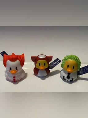 Warner Bros. Horror Icon Ducks-Set includes: Beetlejuice, Pennywise & Gizmo(NWT)